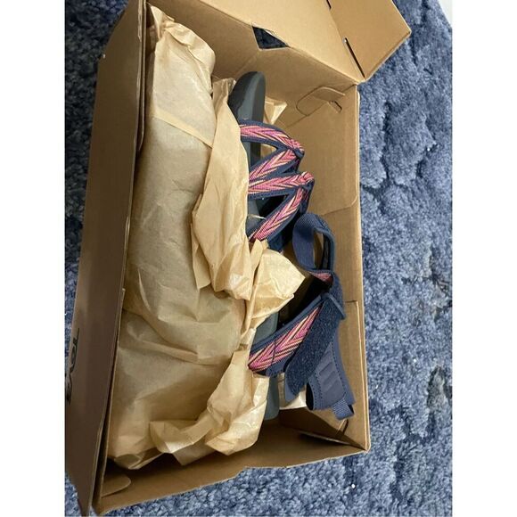 TEVA TIRRA WOMEN SPORT SANDALS PALMS INDIGO/ ROSE VIOLET US 11 NEW - Picture 7 of 8